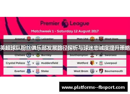 英超球队粉丝俱乐部发展路径探析与球迷忠诚度提升策略
